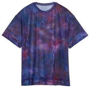 🆕️ Athleta Mesh Oversized Print Tee, Sz XS, NWT